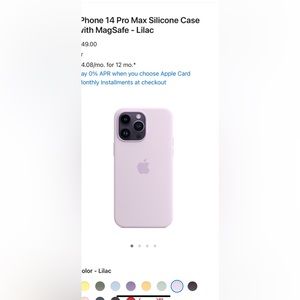 IPhone 14 Pro Max Silicone Case-MagSafe-Lilac